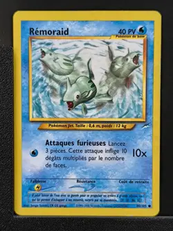 Carte Pokemon Remoraid 80/105 Edition 2 Ed 2 Neo Destiny Wizards FR 3 - Image 2
