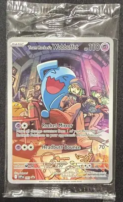 Team Rocket's Wobbuffet - Destined Rivals - SV Promo 203 Sealed - Image 1