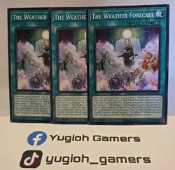 YUGIOH THE WEATHER FORECAST X3 COMMON MP23 LIGHT PLAYED - Image 1
