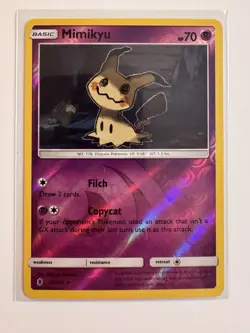 MIMIKYU 58/145 REVERSE HOLO RARE GUARDIANS RISING POKEMON TCG NM - Image 1