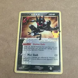 Pokemon TCG Greninja Gold Star SWSH144 25th Celebrations Promo NM Condition - Image 1