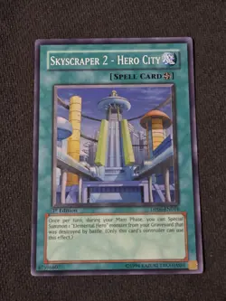 Skyscraper 2 - Hero City DP06-EN014 Super Rare 1st Edition NM Yugioh - Image 1