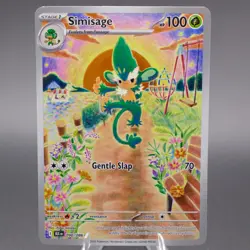 Simisage 090/086 Illustration Rare SV: Black Bolt Pokemon TCG NM - Image 1
