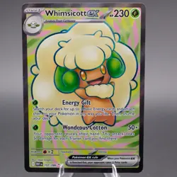 Whimsicott ex 157/086 Ultra Rare SV: White Flare Pokemon TCG NM - Image 1