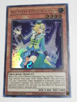 Yugioh Amazement Attendant Comica LIOV-EN008 67314110 1st Edition Ultra Rare - Image 1