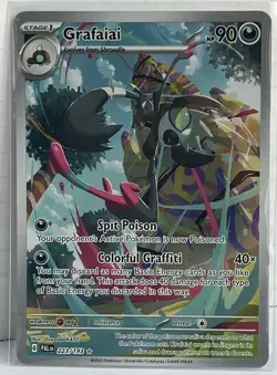 Pokemon Grafaiai 223/193 Sv02 Paldea Evolved Illustration Rare Holo Stage 1 90HP - Image 1