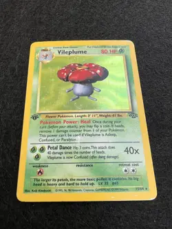 Pokemon TCG 1st Edition Vileplume Jungle 15/64 Holo Rare - Image 3
