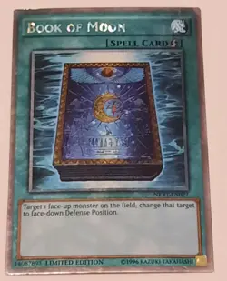Yugioh Book Of Moon Spell Card NKRT-FN027 Platinum Rare Limited Edition TCG - Image 2