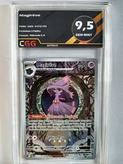 Carte Pokemon Francais Magireve (PAL 212) Evolutions a Paldea CGG 9,5 26790019 - Image 1