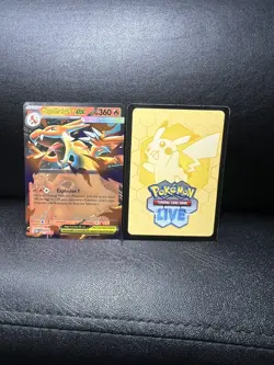 Pokemon TCG Mega Charizard Y EX MEP 030 Mega Evolution Black Star Promo - Image 1