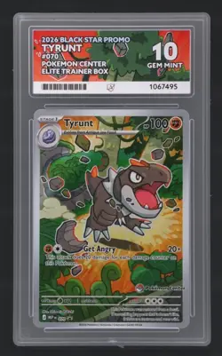 Tyrunt 2026 Black Star Promo Holo #070 English Ace 10 Pokemon centre stamped - Image 1