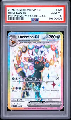 PSA 10 UMBREON EX 176 BLACK STAR PROMO PREMIUM FIGURE COLLECTION POKEMON 🌑 - Image 1