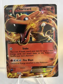 Pokemon TCG Charizard EX Flashfire 11/106 Holo Ultra Rare 180 HP ENG 2014 - Image 1