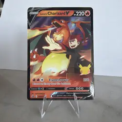 Pokemon TCG Lance's Charizard v SWSH133 Celebrations Black Star Promo Holo - Image 1