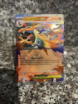 Pokemon Mega Charizard Y ex 030 Mega Evolution Holo Black Star Promo Near Mint - Image 1