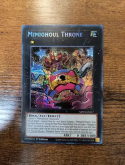 Mimighoul Throne MP25-EN117 Prismatic Secret Rare 2025 Mega Pack Yugioh - Image 1