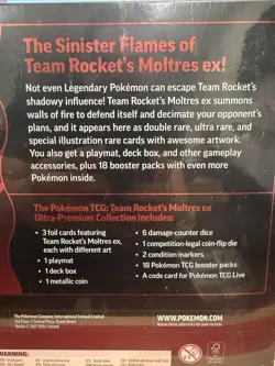 Pokemon TCG Team Rocket’s Moltres ex Ultra Premium Collection UPC Factory Sealed - Image 3