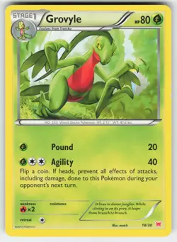 Grovyle 18/30 XY Trainer Kit Latias Pokemon Lightly Played - Image 1