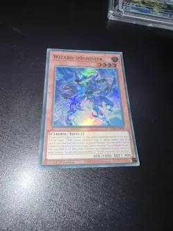 ALIN-EN001 Wizard @Ignister : Super Rare 1st Edition Mint YuGiOh Card - Image 1
