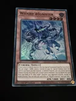 ALIN-EN001 Wizard @Ignister : Super Rare 1st Edition Mint YuGiOh Card - Image 4