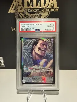 Bandai One Piece Crocodile Leader Alternate Art Foil #079 PSA 10 2025 - Image 1