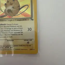 Raichu 14/62 Fossil Holo Rare 90 HP Pokemon Card Wizards English LP - Image 5