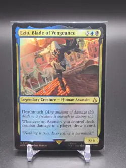 MTG Ezio, Blade of Vengeance 0275 Assassin's Creed (ACR) Foil Mythic Legendary - Image 1