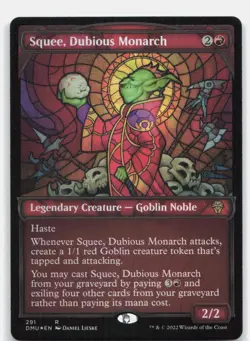 Squee, Dubious Monarch (Showcase) *Foil* DMU 291 NM - Image 1