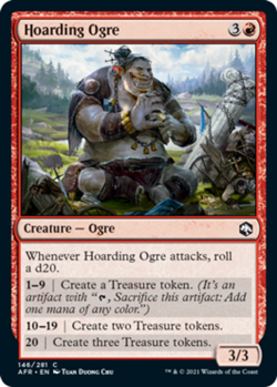 MTG Hoarding Ogre - Foil NM-Mint Adventures in the Forgotten Realms - Image 1