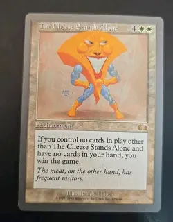 The Cheese Stands Alone Unglued MTG Regular Lightly Played - Image 1