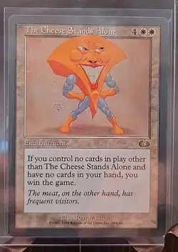 The Cheese Stands Alone Unglued MTG Regular Lightly Played - Image 3