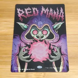 Red Mana Helper Card - 7082, Foil, Secret Lair Goblin Storm, Magic MTG NM - Image 1