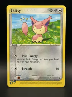 Pokemon Skitty 70/109 Ruby and Sapphire Reverse NM Vintage TCG - Image 1