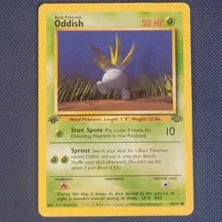 Oddish 58/64 1st Edition - Jungle - Common Pokemon Card - PL - Image 1
