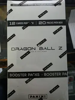 Dragon Ball Z Heroes & Villains Box 20 Card Packs Factory Sealed NEW DBZ Panini - Image 1
