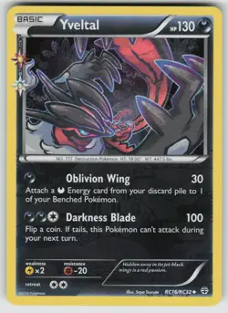 Yveltal RC16/RC32 Uncommon Generations Pokemon Holo Near Mint - Image 1
