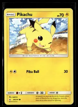 Pikachu 54/214 Unbroken Bonds Common Pokemon - Image 1