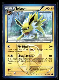 Jolteon 34/116 Plasma Freeze Uncommon Pokemon - Image 1
