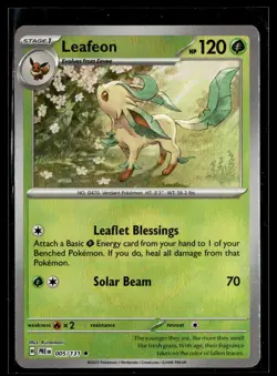 Leafeon 005/131 Prismatic Evolutions Masterball Rare Pokemon - Image 1