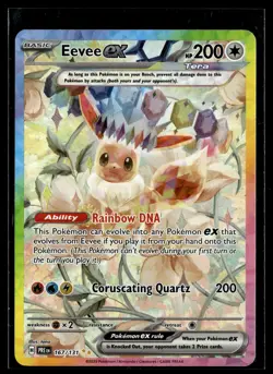 Eevee ex 167/131 Prismatic Evolutions Special Illustration Rare Pokemon - Image 1