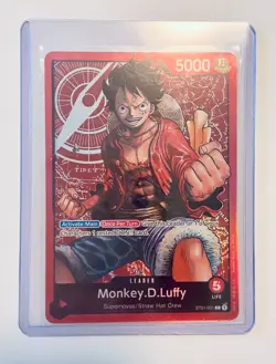 ST01-001 Monkey.D.Luffy-Leader- Foil-One Piece TCG- English - Image 1