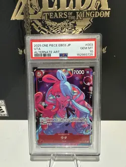 One Piece Uta Extra Booster Heroines Alt Art #003 PSA 10 2025 - Image 1