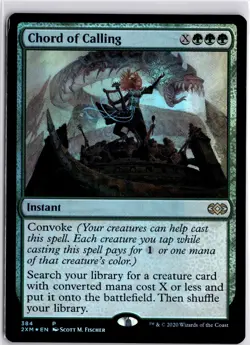 MTG: Double Masters Chord Of Calling Foil Promo Rare 384 Trading Card TCG - Image 1