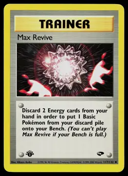 Pokemon Card - Max Revive Gym Challenge 117/132 1st Edition Uncommon - Image 1