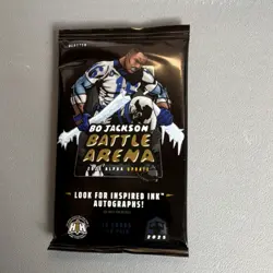 Bo Jackson Battle Arena 2025 Alpha Update Blaster Pack 10 Cards Autographs - Image 1
