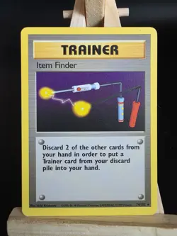 LP Item Finder 74/102 Rare Base Set Trainer WOTC Vintage Pokemon TCG Card - Image 1
