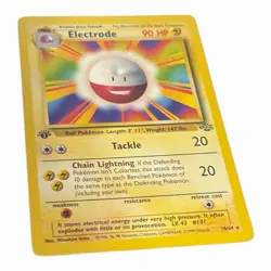 Pokemon ELECTRODE (Misprint/Error) Card JUNGLE Set 18/64 RARE 1st Edition MP - Image 3