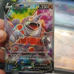 Pokemon - Rhyperior V (Full Art) - 181/189 - SWSH03: Darkness Ablaze - Holo NM - Image 1