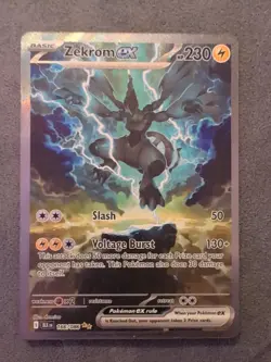 Zekrom EX #166/086 Pokemon Black Bolt Special Illustration Rare English NM - Image 1