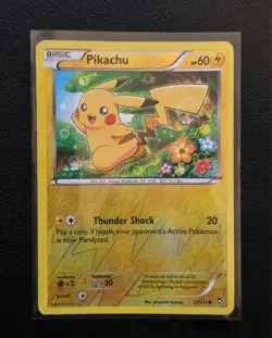 Pokemon XY Furious Fists Pikachu 27/111 Reverse Holo Common - Image 1
